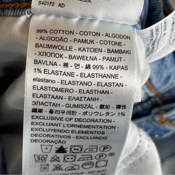 Levi’s Wedgie Straight Fit Denim Jeans Size 31 x 28 Women IRREGULAR - Picture 12 of 14